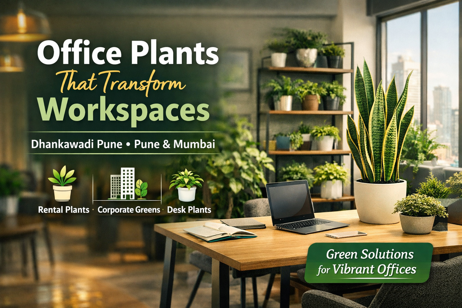 Office Plants That Transform Workspaces in Dhankawadi Pune